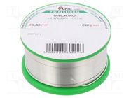 Soldering wire; tin; Sn99,3Cu0,7; 0.8mm; 250g; lead free; reel CYNEL