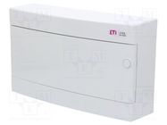 Enclosure: for modular components; IP40; white; No.of mod: 18 ETI POLAM