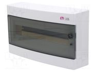 Enclosure: for modular components; IP40; white; No.of mod: 18 ETI POLAM