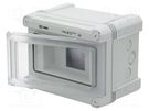 Enclosure: for modular components; IP66; wall mount; light grey OBO BETTERMANN