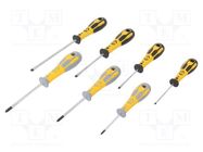 Kit: screwdrivers; Phillips,slot; 7pcs. C.K