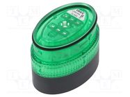 Signaller: lighting; LED; green; 24VDC; 24VAC; Colour: graphite IDEC