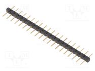 Pin header; pin strips; male; PIN: 20; straight; 2.54mm; THT; 1x20 FISCHER ELEKTRONIK