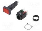 Switch: push-button; 16mm; Stabl.pos: 1; NC + NO; red; LED; 12÷24VDC SCHNEIDER ELECTRIC