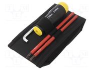 Kit: screwdrivers; torque,insulated; 1kVAC; MOD; Size: 1,2; 1÷3Nm C.K