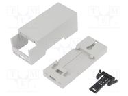 Enclosure: for DIN rail mounting; Y: 90mm; X: 36.1mm; Z: 32mm; grey ITALTRONIC