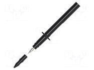 Measuring tip; 32A; black; Socket size: 4mm; Insulation: polyamide SCHÜTZINGER