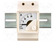 Ammeter; for DIN rail mounting; I AC: 0÷1A; True RMS; Class: 1.5 LUMEL
