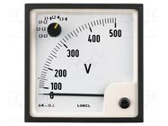Voltmeter; on panel; VAC: 0÷7.5kV; Class: 1.5; True RMS; Umax: 300V LUMEL