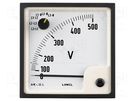 Voltmeter; on panel; VAC: 0÷6kV; Class: 1.5; True RMS; Umax: 300V LUMEL