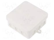 Enclosure: junction box; X: 85mm; Y: 85mm; Z: 40mm; polyetylene; IP55 OBO BETTERMANN