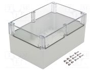 Enclosure: multipurpose; X: 164mm; Y: 244mm; Z: 120mm; EURONORD; grey FIBOX