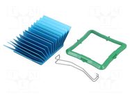 Heatsink: extruded; grilled; BGA; blue; L: 40mm; W: 40mm; H: 17.5mm Advanced Thermal Solutions