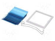 Heatsink: extruded; grilled; BGA; blue; L: 42.5mm; W: 42.5mm; H: 7.5mm Advanced Thermal Solutions