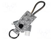 Cable; USB 2.0; USB A plug,USB B micro plug; 0.22m; black LOGILINK