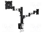 Monitor holder; 5kg; 13÷26"; Arm len: 358mm; for two monitors LOGILINK