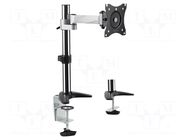 Monitor holder; 8kg; 13÷27"; Arm len: 246mm; for one monitor LOGILINK