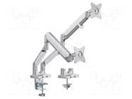 Monitor holder; 9kg; 17÷32"; Arm len: 506mm; for two monitors LOGILINK