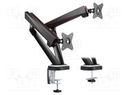 Monitor holder; 8kg; 17÷32"; Arm len: 480mm; for two monitors LOGILINK