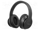 Headphones; black; Jack 3,5mm; Bluetooth 5.0,headphones; 10m; 32Ω LOGILINK
