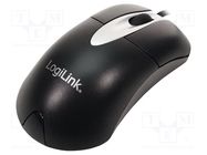 Optical mouse; black; USB; wired; 1.5m; No.of butt: 3 LOGILINK