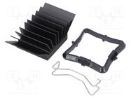 Heatsink: extruded; grilled; BGA; black; L: 25mm; W: 25mm; H: 14.5mm Advanced Thermal Solutions