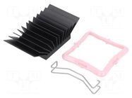 Heatsink: extruded; grilled; BGA; black; L: 30mm; W: 30mm; H: 14.5mm Advanced Thermal Solutions