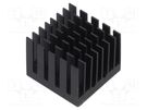 Heatsink: extruded; grilled; BGA; black; L: 25mm; W: 25mm; H: 19.5mm Advanced Thermal Solutions