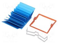 Heatsink: extruded; grilled; BGA; blue; L: 30mm; W: 30mm; H: 12.5mm Advanced Thermal Solutions