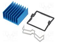 Heatsink: extruded; grilled; BGA; blue; L: 25mm; W: 25mm; H: 12.5mm Advanced Thermal Solutions