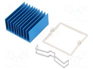 Heatsink: extruded; grilled; BGA; blue; L: 35mm; W: 35mm; H: 17.5mm Advanced Thermal Solutions