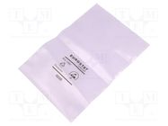 Protection bag; ESD; L: 127mm; W: 76mm; Thk: 75um; polyetylene; pink EUROSTAT GROUP