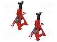 Jack stand; 2pcs; 3000kg; Hmin: 280m; Hmax: 420mm YATO