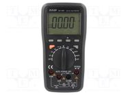 Digital multimeter; USB; LCD; 3,75 digit (3999); 3x/s; -20÷1000°C 