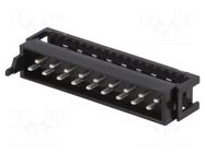 Connector: Micro-MaTch; plug; male; PIN: 18; IDC; for ribbon cable TE Connectivity