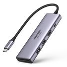 Ugreen multi-functional HUB USB Type C - 2x USB 3.2 Gen 1 / HDMI 4K 60Hz / SD and TF card reader / USB Type C PD 100W gray (60384 CM511), Ugreen