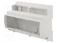 Enclosure: for DIN rail mounting; Y: 110mm; X: 142.3mm; Z: 62mm 