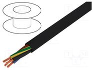 Wire; HELUPOWER® 1000; 4G10mm2; round; stranded; Cu; PVC; black HELUKABEL