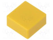 Button; push-in; none; 5.5mm; -25÷70°C; square; yellow OMRON Electronic Components