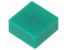 Button; push-in; none; 5.5mm; -25÷70°C; square; green OMRON Electronic Components