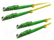 Fiber patch cord; OS2; E2000/APC,both sides; 3m; LSZH; yellow LOGILINK