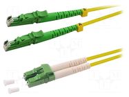 Fiber patch cord; OS2; LC/APC,LSH/APC; 3m; Optical fiber: 9/125um LOGILINK