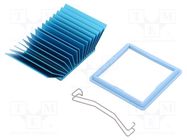 Heatsink: extruded; grilled; BGA; blue; L: 45mm; W: 45mm; H: 17.5mm Advanced Thermal Solutions