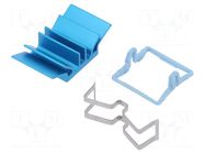 Heatsink: extruded; grilled; BGA; blue; L: 15mm; W: 15mm; H: 7.5mm Advanced Thermal Solutions