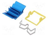 Heatsink: extruded; grilled; BGA; blue; L: 17mm; W: 17mm; H: 7.5mm Advanced Thermal Solutions