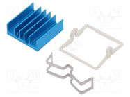 Heatsink: extruded; grilled; BGA; blue; L: 21mm; W: 21mm; H: 7.5mm Advanced Thermal Solutions