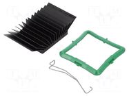 Heatsink: extruded; grilled; BGA; black; L: 40mm; W: 40mm; H: 14.5mm Advanced Thermal Solutions