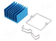 Heatsink: extruded; grilled; BGA; blue; L: 29mm; W: 29mm; H: 17.5mm Advanced Thermal Solutions