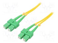 Fiber patch cord; SC/APC,both sides; 200m; LSZH; yellow QOLTEC