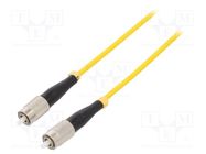 Fiber patch cord; FC/UPC,both sides; 1m; Optical fiber: 9/125um 